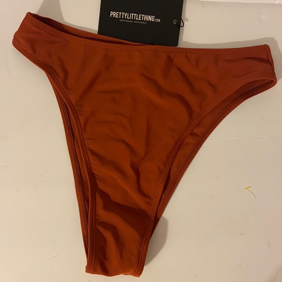 PrettyLittleThing Other - Pretty little thing brown high waisted bikini bottom size US 4 NWT